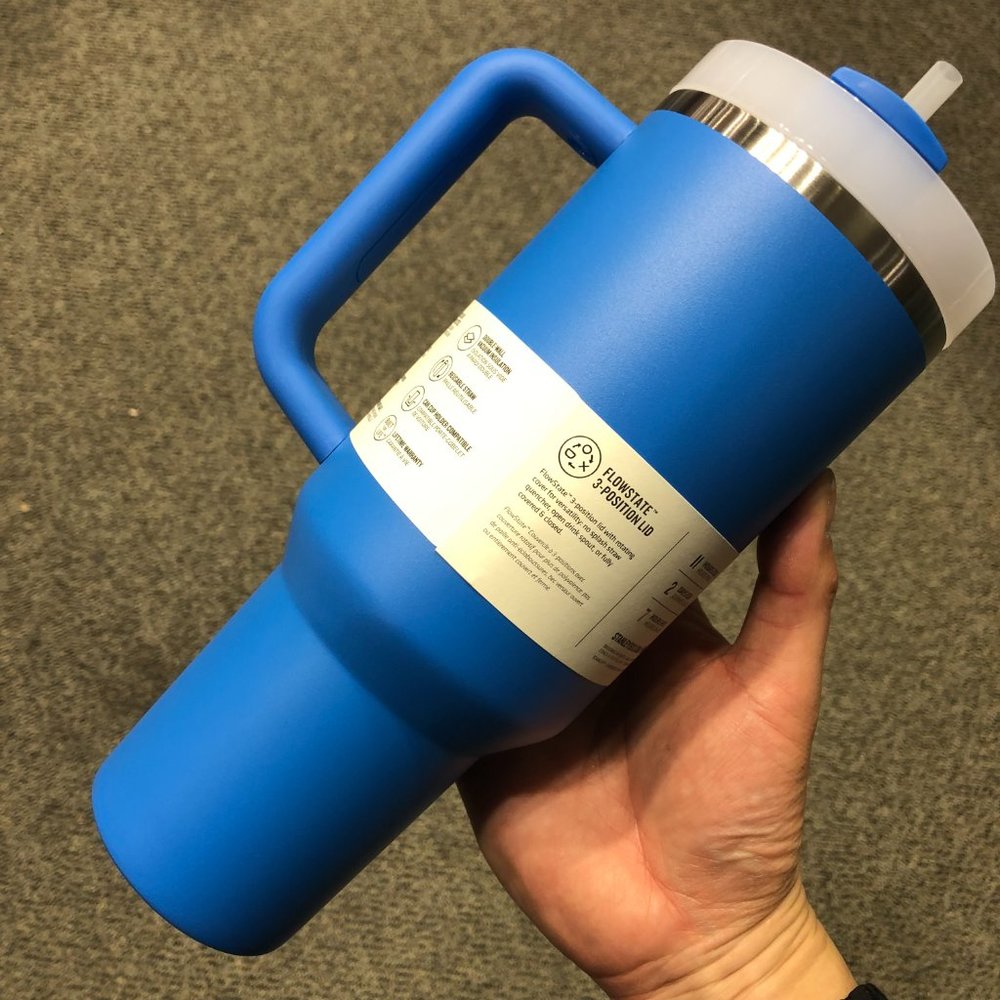 Stanley Quencher H2.0 40 OZ tumbler  azure  blue New release - Picture 4 of 7